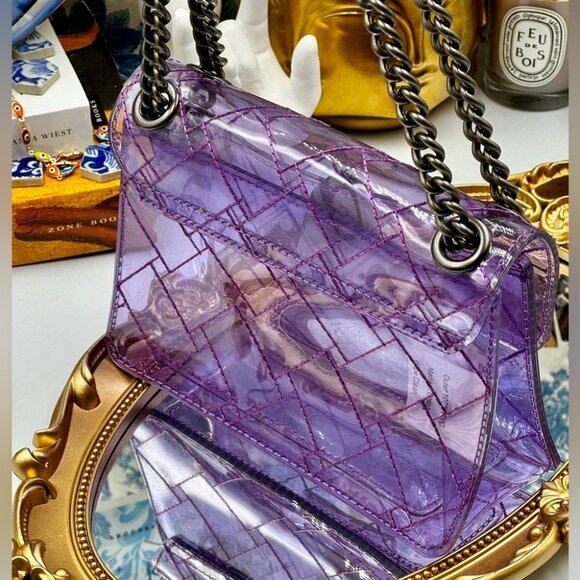 🆕 KURT GEIGER LONDON 🧿 NWOT Mini Kensington Crossbody Bag, Light Purple - Picture 8 of 16